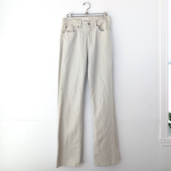 Aiosaku Willoa 99% Organic Cotton Slightly Flared Ecru Denim ~ Size 29 - Picture 2 of 12